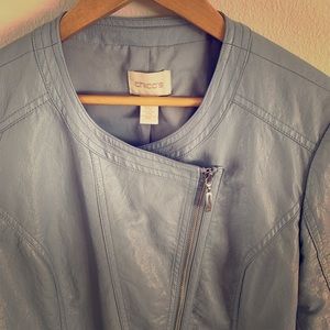 chico’s faux leather jacket